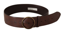 Load image into Gallery viewer, Dolce &amp; Gabbana Elegant Leather Belt with Engraved Buckle
