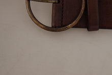 Load image into Gallery viewer, Dolce &amp; Gabbana Elegant Leather Belt with Engraved Buckle
