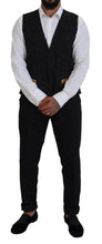 Load image into Gallery viewer, Dolce &amp; Gabbana Elegant Black &amp; Gold Slim Fit 3 Piece Suit
