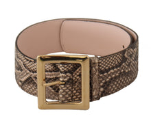 Load image into Gallery viewer, Dolce &amp; Gabbana Elegant Leather Belt with Logo Buckle
