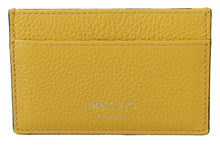 Load image into Gallery viewer, Jimmy Choo Sunshine Yellow Leather Card Holder
