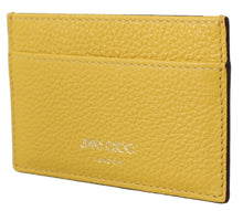 Load image into Gallery viewer, Jimmy Choo Sunshine Yellow Leather Card Holder
