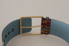 Load image into Gallery viewer, Dolce &amp; Gabbana Multicolor Canvas Leather Statement Belt
