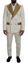 Load image into Gallery viewer, Dolce &amp; Gabbana Elegant Off White Double Breasted Suit
