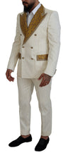 Load image into Gallery viewer, Dolce &amp; Gabbana Elegant Off White Double Breasted Suit
