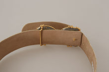 Load image into Gallery viewer, Dolce &amp; Gabbana Elegant Gold and Pink Leather Belt
