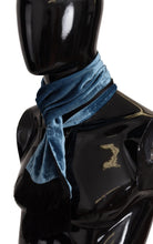 Load image into Gallery viewer, Dolce &amp; Gabbana Blue Velvet Solid Neck Warmer Men&#39;s Shawl Scarf
