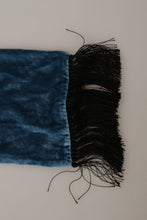 Load image into Gallery viewer, Dolce &amp; Gabbana Blue Velvet Solid Neck Warmer Men&#39;s Shawl Scarf
