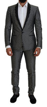 Load image into Gallery viewer, Dolce &amp; Gabbana Elegant Black Silk Blend Slim Fit Suit
