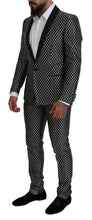 Load image into Gallery viewer, Dolce &amp; Gabbana Elegant Black Silk Blend Slim Fit Suit
