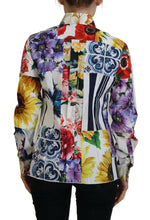 Load image into Gallery viewer, Dolce &amp; Gabbana Elegant Floral Cotton Long Sleeve Top
