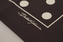 Load image into Gallery viewer, Dolce &amp; Gabbana Black Silk Dotted Square Bandana Handkerchief Scarf
