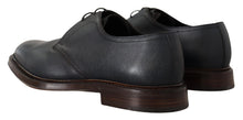 Load image into Gallery viewer, Dolce &amp; Gabbana Elegant Blue Leather Lace-Up Dress Shoes
