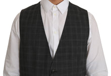 Load image into Gallery viewer, Dolce &amp; Gabbana Elegant Checkered Wool Vest for the Urbane Man
