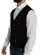 Load image into Gallery viewer, Dolce &amp; Gabbana Sleek Black Cotton Formal Vest
