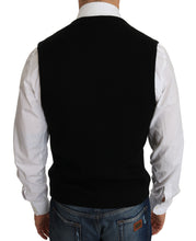 Load image into Gallery viewer, Dolce &amp; Gabbana Sleek Black Cotton Formal Vest
