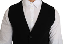 Load image into Gallery viewer, Dolce &amp; Gabbana Sleek Black Cotton Formal Vest
