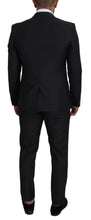 Load image into Gallery viewer, Dolce &amp; Gabbana Elegant Gray Martini Three-Piece Wool Silk Suit
