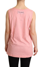 Load image into Gallery viewer, Dolce &amp; Gabbana Chic Pink Motive Print Crewneck Tee
