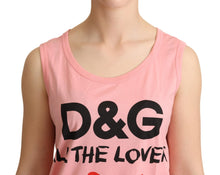 Load image into Gallery viewer, Dolce &amp; Gabbana Chic Pink Motive Print Crewneck Tee

