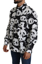 Load image into Gallery viewer, Dolce &amp; Gabbana Panda Print Pure Cotton Shirt - Black White
