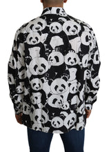 Load image into Gallery viewer, Dolce &amp; Gabbana Panda Print Pure Cotton Shirt - Black White
