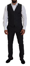 Load image into Gallery viewer, Dolce &amp; Gabbana Elegant Gray Martini Three-Piece Wool Silk Suit
