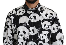 Load image into Gallery viewer, Dolce &amp; Gabbana Panda Print Pure Cotton Shirt - Black White
