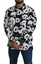 Load image into Gallery viewer, Dolce &amp; Gabbana Panda Print Pure Cotton Shirt - Black White
