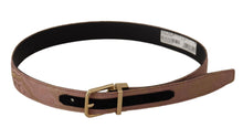 Load image into Gallery viewer, Dolce &amp; Gabbana Chic Rose Pink Leather Belt with Logo Buckle
