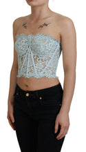 Load image into Gallery viewer, Dolce &amp; Gabbana Elegant Lace-Trimmed Strapless Cropped Top
