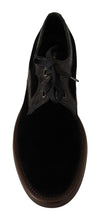 Load image into Gallery viewer, Dolce &amp; Gabbana Elegant Black Velvet &amp; Exotic Leather Dress Shoes
