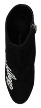 Load image into Gallery viewer, Dolce &amp; Gabbana Embroidered Ankle Boots in Lambskin Suede
