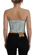 Load image into Gallery viewer, Dolce &amp; Gabbana Elegant Lace-Trimmed Strapless Cropped Top
