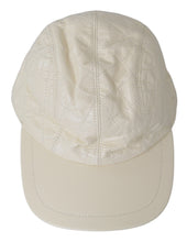 Load image into Gallery viewer, Dolce &amp; Gabbana Elegant White Lambskin Leather Baseball Cap
