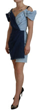 Load image into Gallery viewer, Dolce &amp; Gabbana Two Tone Blue Patchwork Denim Mini Dress

