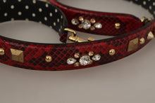 Load image into Gallery viewer, Dolce &amp; Gabbana Red Python Leather Shoulder Bag Strap
