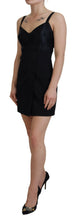 Load image into Gallery viewer, Dolce &amp; Gabbana Elegant Black Sheath A-Line Mini Dress
