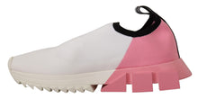 Load image into Gallery viewer, Dolce &amp; Gabbana Elegant Sorrento Slip-On Sneakers in White &amp; Pink
