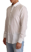 Load image into Gallery viewer, Dolce &amp; Gabbana Elegant White Slim Fit Martini Dress Shirt
