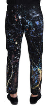 Load image into Gallery viewer, Dolce &amp; Gabbana Exquisite Color Splash Print Denim Pants
