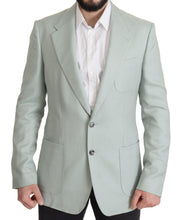 Load image into Gallery viewer, Dolce &amp; Gabbana Elegant Mint Green Silk-Cashmere Blazer
