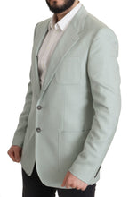 Load image into Gallery viewer, Dolce &amp; Gabbana Elegant Mint Green Silk-Cashmere Blazer
