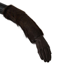 Load image into Gallery viewer, Dolce &amp; Gabbana Elegant Elbow Length Leather Gloves
