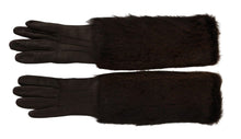 Load image into Gallery viewer, Dolce &amp; Gabbana Elegant Elbow Length Leather Gloves

