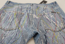 Load image into Gallery viewer, Dolce &amp; Gabbana Blue Cotton Color Splash Print Denim Jeans
