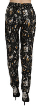 Load image into Gallery viewer, Dolce &amp; Gabbana Elegant High Waist Tapered Silk Pants
