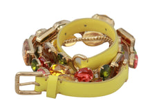 Load image into Gallery viewer, Dolce &amp; Gabbana Stunning Crystal-Embellished Leather Belt
