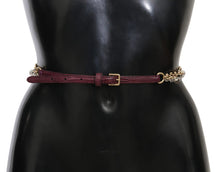 Load image into Gallery viewer, Dolce &amp; Gabbana Crystal Studded Waist Belt in Purple
