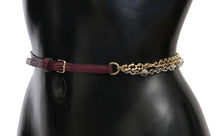 Load image into Gallery viewer, Dolce &amp; Gabbana Crystal Studded Waist Belt in Purple
